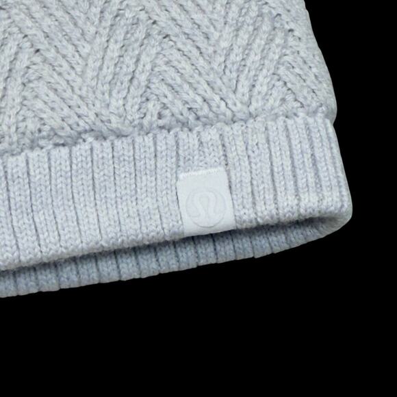 Lululemon Wool Blend Fleece Lined Knit Neck Warmer Neckwarmer Scarf Wrap - Picture 4 of 9